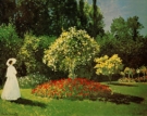 Claude Monet - Lady in the Garden
